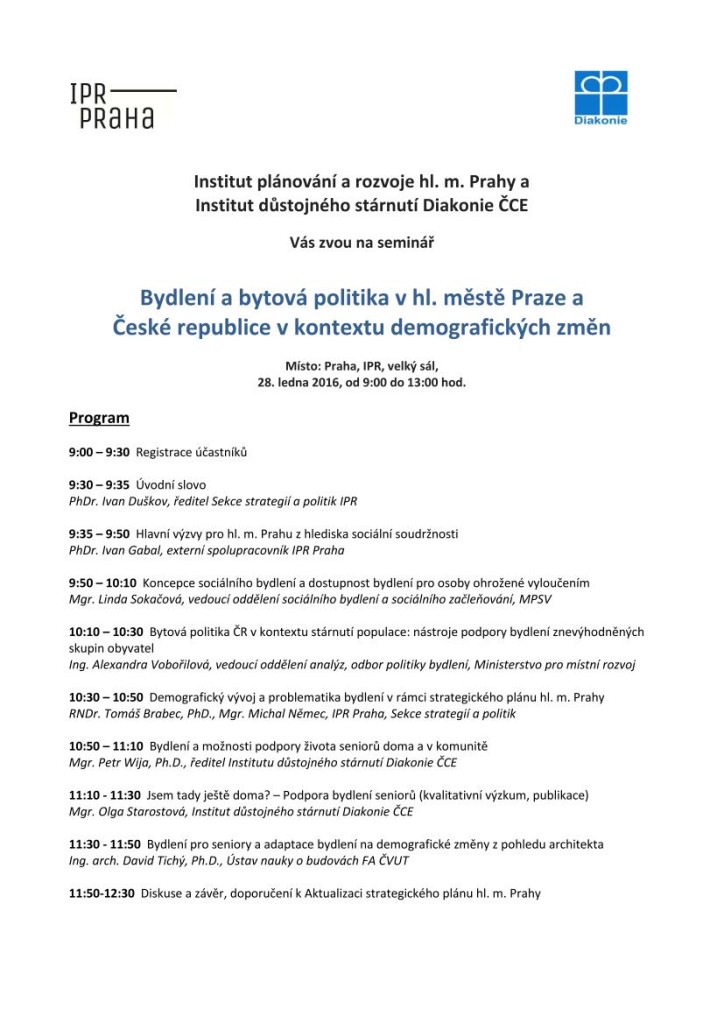 IPR a Diakonie 2016