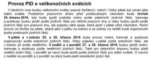 PID Velikonoce