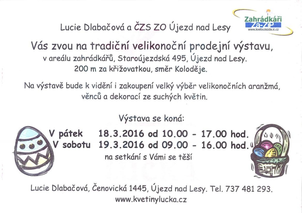 velikonoční výstava 2016