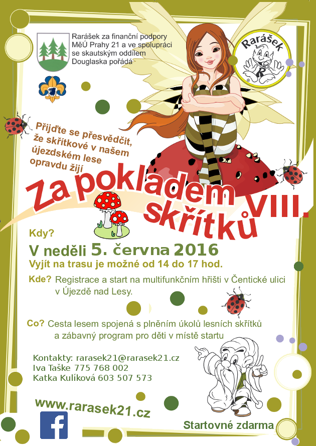 Cesta za pokladem skřítků 2016
