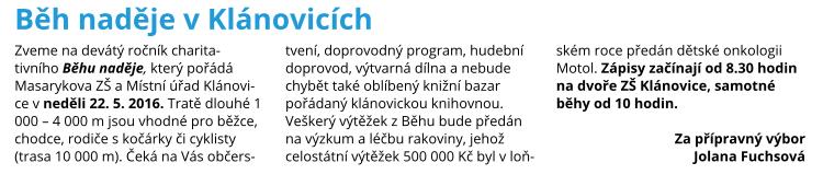Běh naděje 2016_ÚZ 5-2016