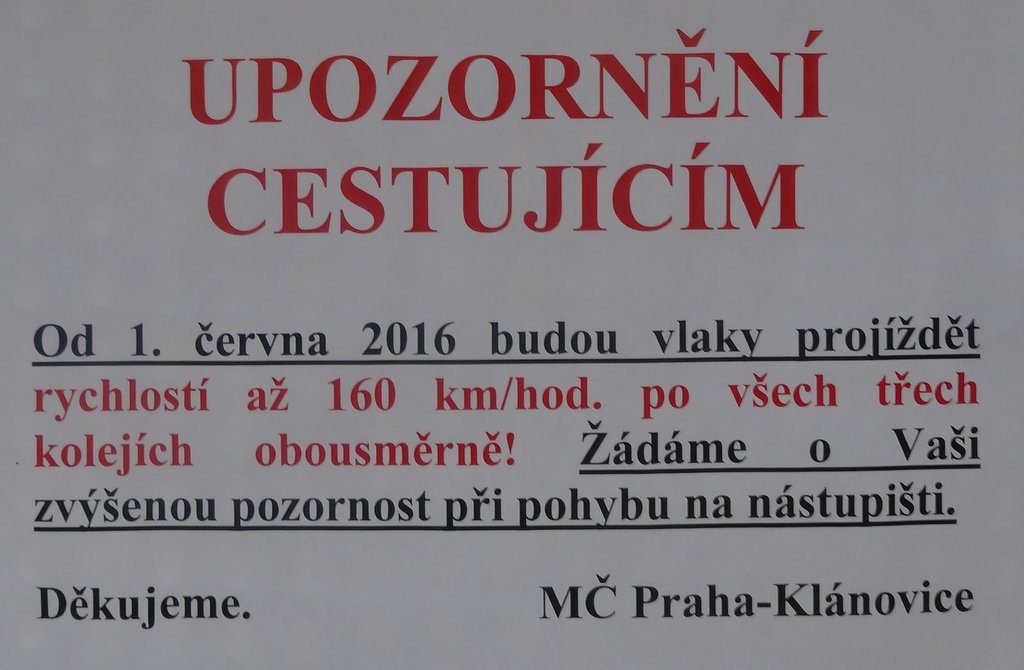 rychlost vlaků