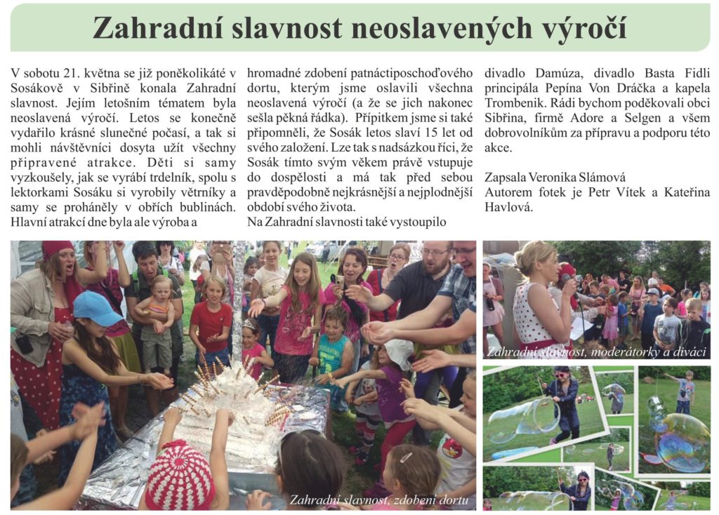 zahradní slavnost