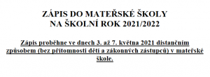 mateřské školy