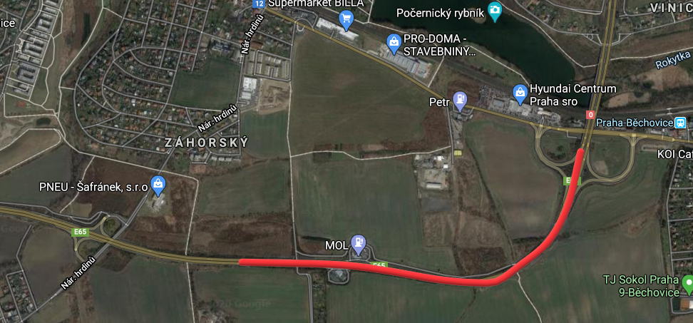 opravy Štěrboholské spojka etapy E+F