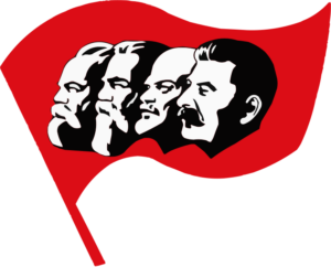apoštolové komunismu Marx, Engels, Lenin, Stalin